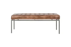 Nasan Leather Upholstered Bench
