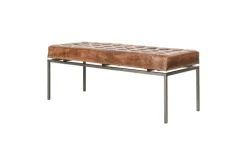 Nasan Leather Upholstered Bench