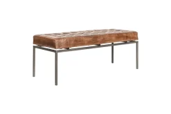 Nasan Leather Upholstered Bench