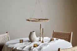 Natesa Hanging Wreath - Brass