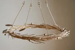 Natesa Hanging Wreath - Brass