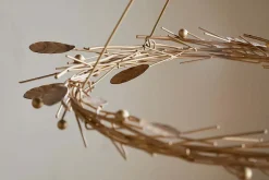 Natesa Hanging Wreath - Brass