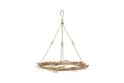 Natesa Hanging Wreath - Brass