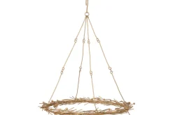 Natesa Hanging Wreath - Brass