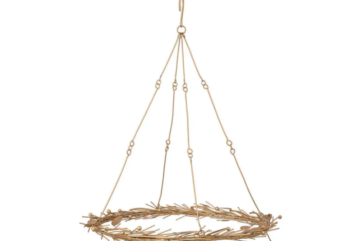 Natesa Hanging Wreath - Brass