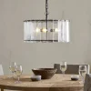 Nauka Statement Pendant - Aged Bronze & Clear