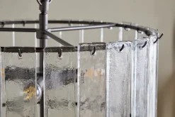 Nauka Statement Pendant - Aged Bronze & Clear