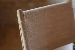 Nayan Leather & Jute Counter Chair - Tan