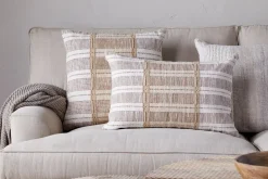 Nayika Cotton Cushion Cover - Rust