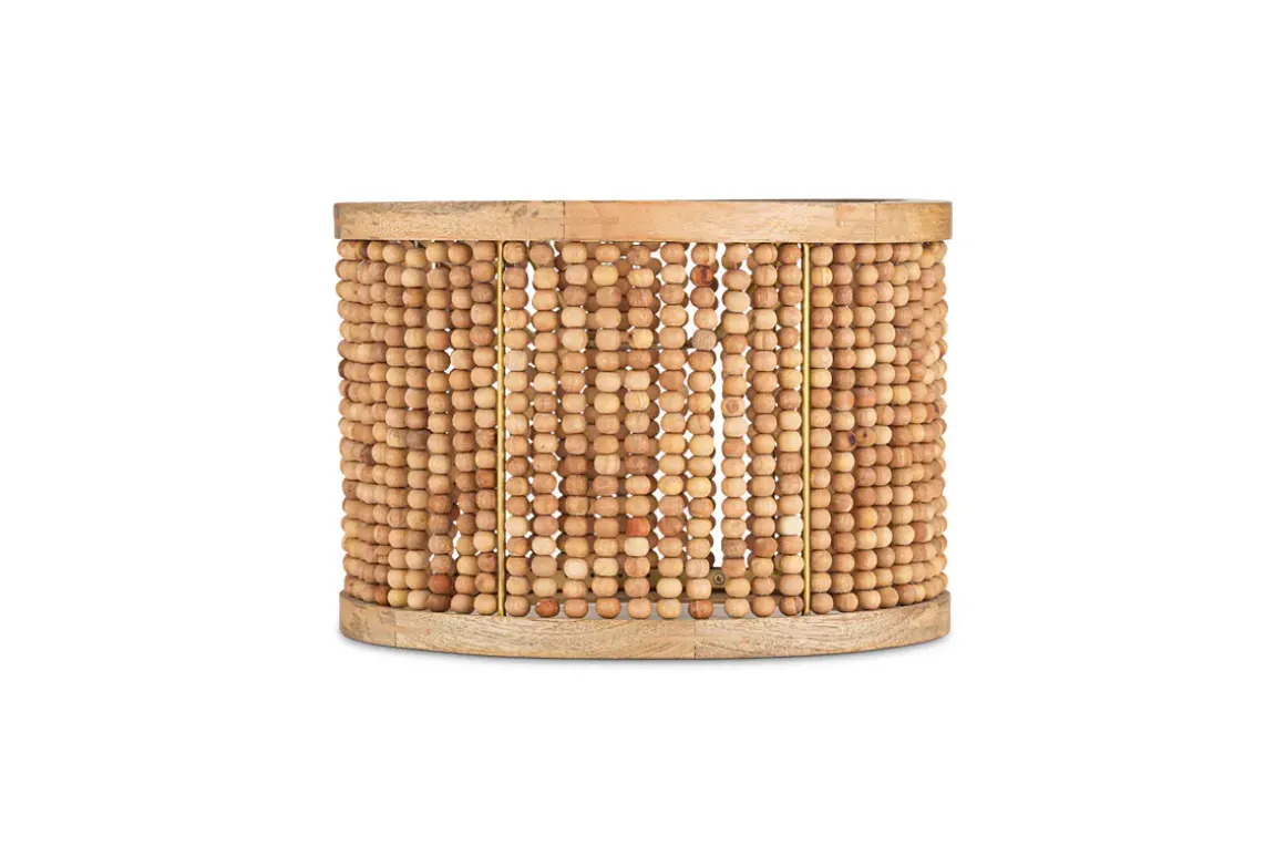 Neela Mango Wood Lampshade - Natural