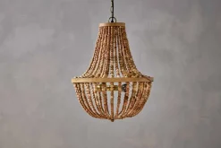 Neela Mango Wood Pendant - Natural