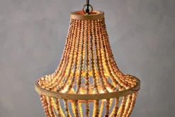 Neela Mango Wood Pendant - Natural