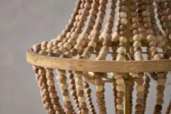 Neela Mango Wood Pendant - Natural