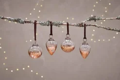 Nevasa Baubles - Clear & Antique Copper (Set of 4)