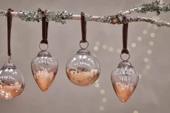 Nevasa Baubles - Clear & Antique Copper (Set of 4)