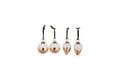 Nevasa Baubles - Clear & Antique Copper (Set of 4)