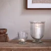 Nia Recycled Glass Candle Holder - Clear