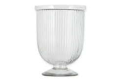 Nia Recycled Glass Candle Holder - Clear