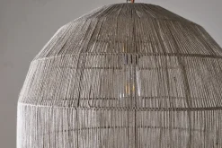 Nilaveli Woven Jute Sphere Pendant - Natural