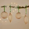 Nirav Wire Baubles - Brass (Set of 4)
