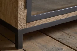 Nirvi Mango Wood & Iron Sideboard - Black