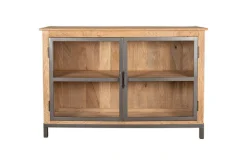 Nirvi Mango Wood & Iron Sideboard - Black