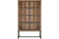 Nirvi Wood & Iron Cabinet - Black