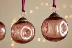 Nishan Pinched Baubles - Copper (Set of 4)
