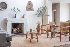 Noko Rattan Conical Pendant - Natural