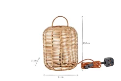 Noko Rattan Lamp - Extra Small