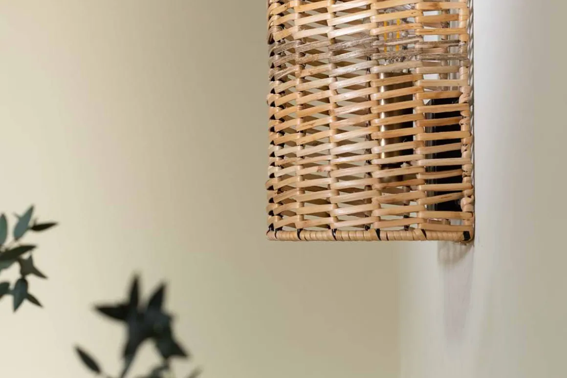 Noko Rattan Wall Lamp - Small