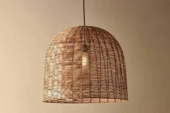 Noko Wicker Dome Pendant - Large