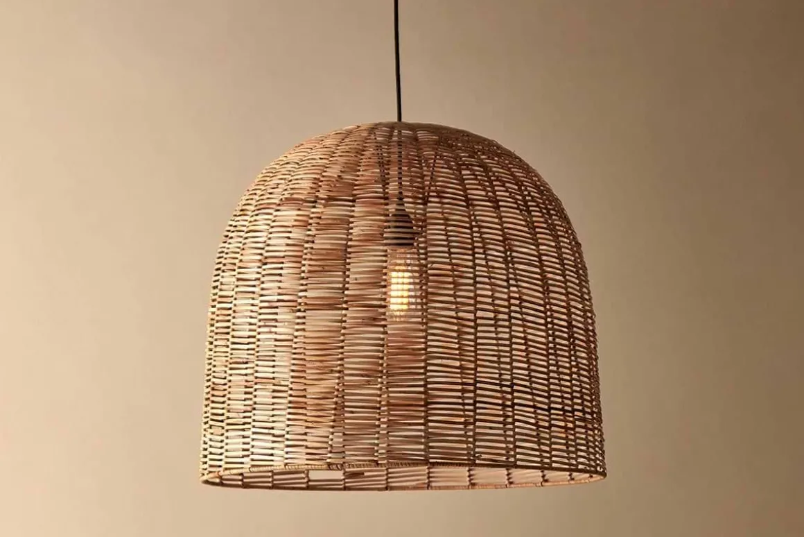 Noko Wicker Dome Pendant - Large