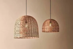 Noko Wicker Dome Pendant - Large