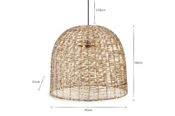Noko Wicker Dome Pendant - Large