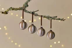 Nori Baubles - Gold & Cream - (Set of 4)