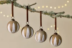Nori Baubles - Gold & Cream - (Set of 4)