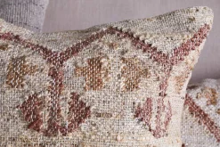 Nuvali Cotton & Jute Cushion Cover - Rust