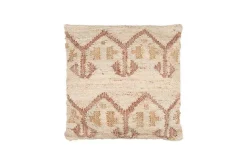 Nuvali Cotton & Jute Cushion Cover - Rust