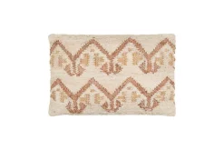 Nuvali Cotton & Jute Cushion Cover - Rust