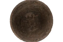 Nyati Wooden Serving Bowl - Dark Brown - Large