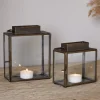 Obi Mini Table Lantern - Antique Brass