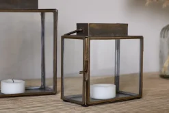 Obi Mini Table Lantern - Antique Brass