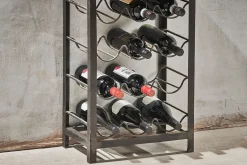 Obra Industrial Wine Rack - Mango Wood & Iron - Small