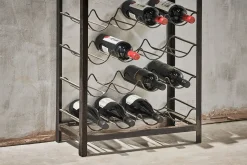 Obra Industrial Wine Rack - Mango Wood & Iron - Large