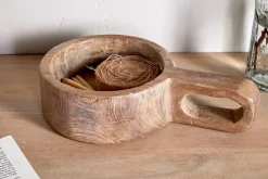 Okara Reclaimed Wood Traditional Storage Pot