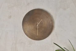 Okota Wall Hung Clock - Antique Brass