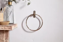 Olani Towel Ring - Antique Brass