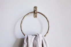 Olani Towel Ring - Antique Brass