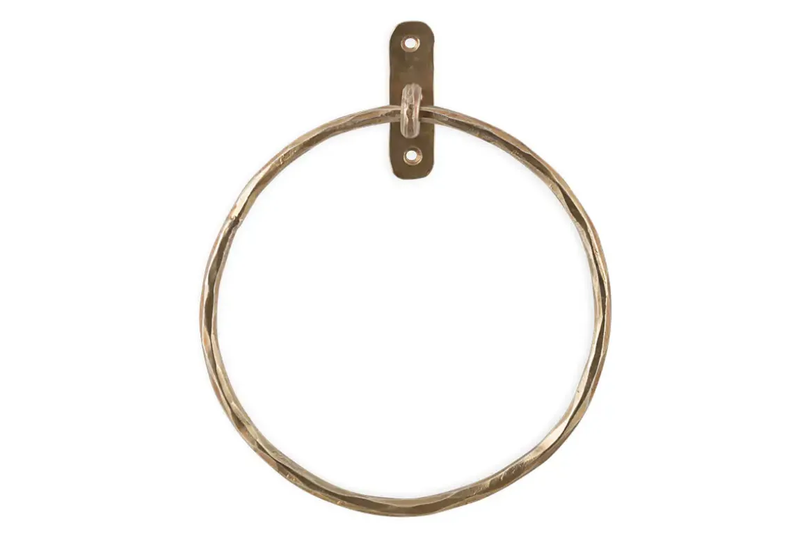 Olani Towel Ring - Antique Brass